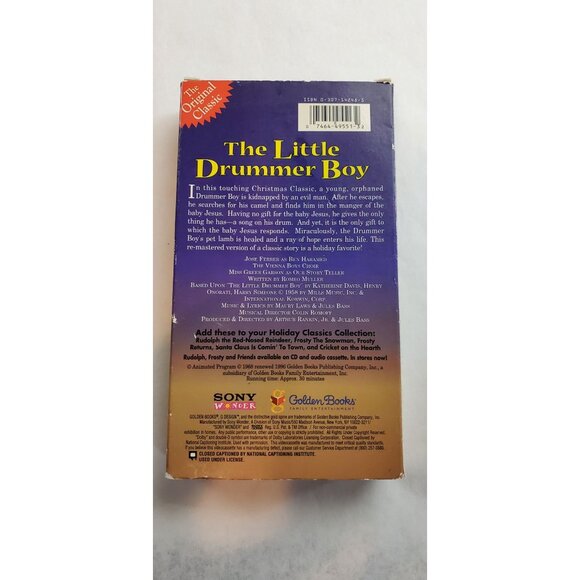 The Little Drummer Boy VHS Tape 1996 - Holiday Classics Collection - Picture 4 of 5